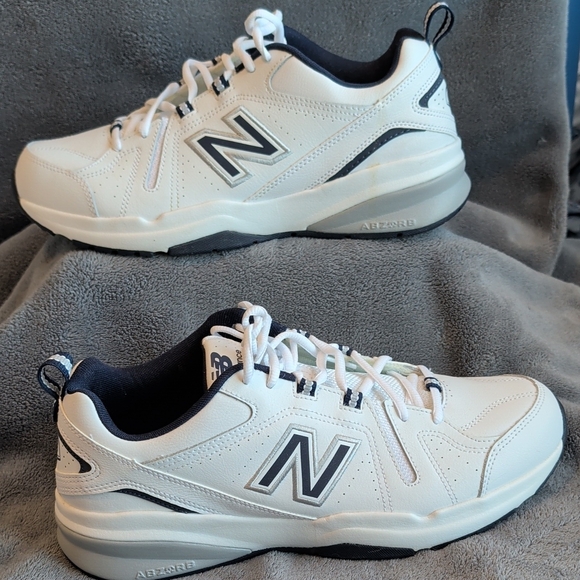 New Balance 608 Men's White and Navy Athletic Shoes Size 11 - Picture 3 of 8